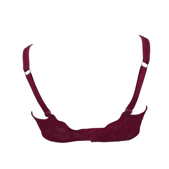 Thirdlove Unlined Foliage Perfect Coverage Lace Bra Size 36C 1/2 Pink Sheer - Picture 4 of 8